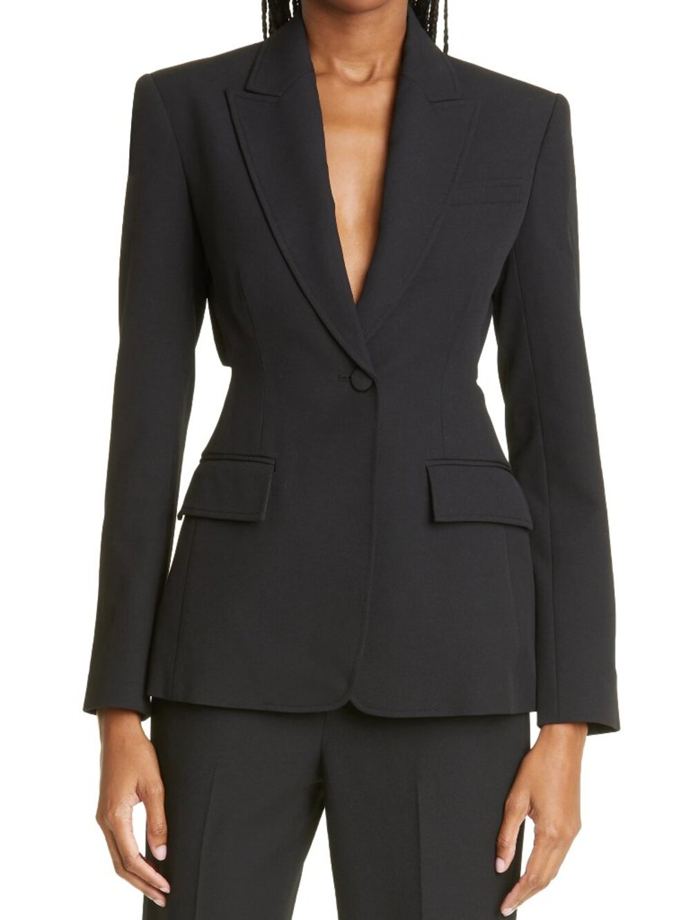 A.L.C. Carlyle Black Open-Back Cut Out Jacket 6 $595 Sold Out